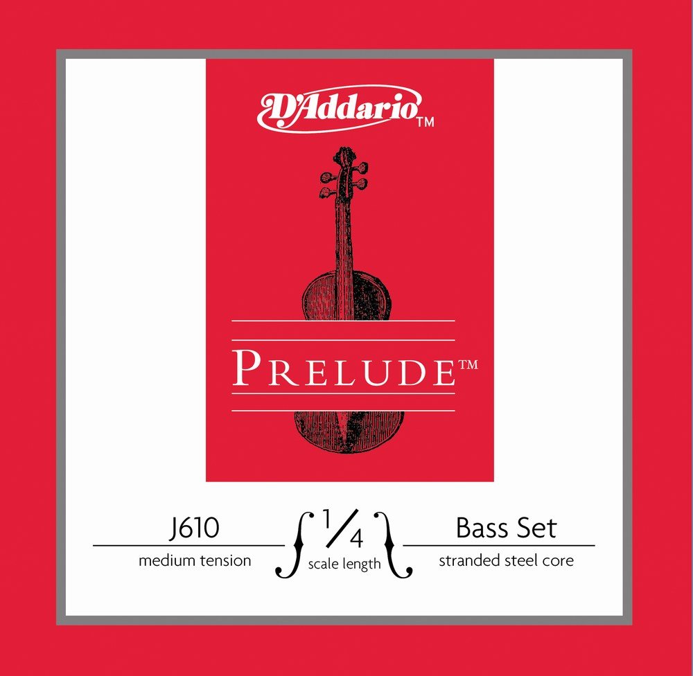 D'Addario Prelude Bass 10Bk Set 1/4 M (J6101/4M-B10)