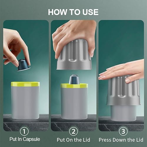 Miniatura 6 de Caja de reciclaje de cápsulas de café de aluminio Caja de reciclaje de cápsulas de café de tamaño pequeño Herramienta de cubo compatible con