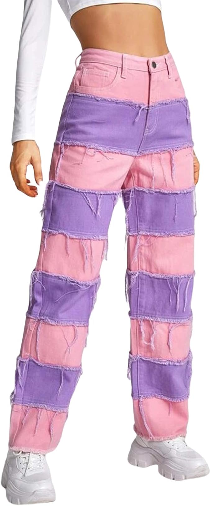 Aton D. Women High Waisted Jeans Flare 