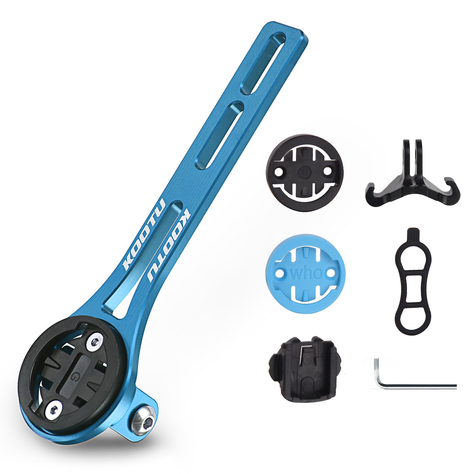 KOOTU Aluminium Alloy Bicycle Computer Mount for Road Bike Integrated Handlebar Compatible for Garmin Edge, Wahoo Elemnt, Bryton, Cateye, GoPro Camera and Light Attachment-picture-14