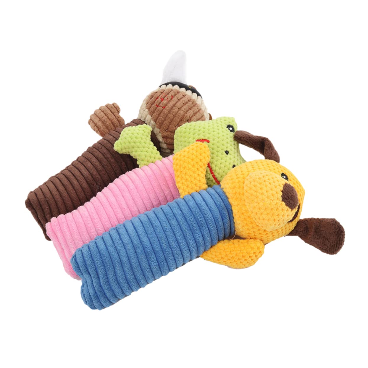 BESPORTBLE 9 Piezas Juguetes De Cachorro De Peluche De Peluche Cachorro Rompecabezas Juguetes Animales De Peluche Esponjosos Chirriantes para Mascotas Juguete Felpa