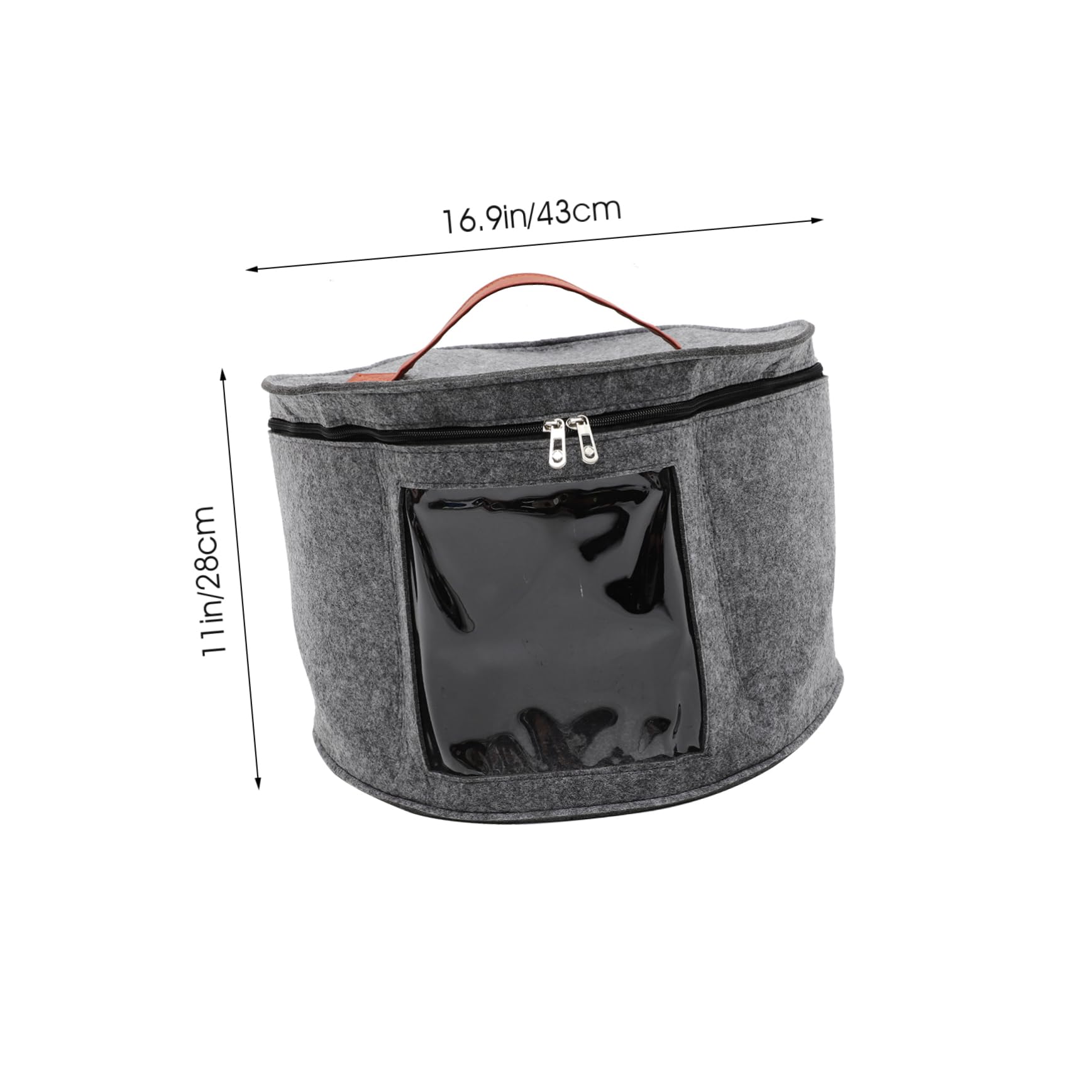 IMIKEYA Portable Felt Hat Storage Organizer Box Closet Storage for Wide-brimmed Hats Baseball Design for Home and Travel