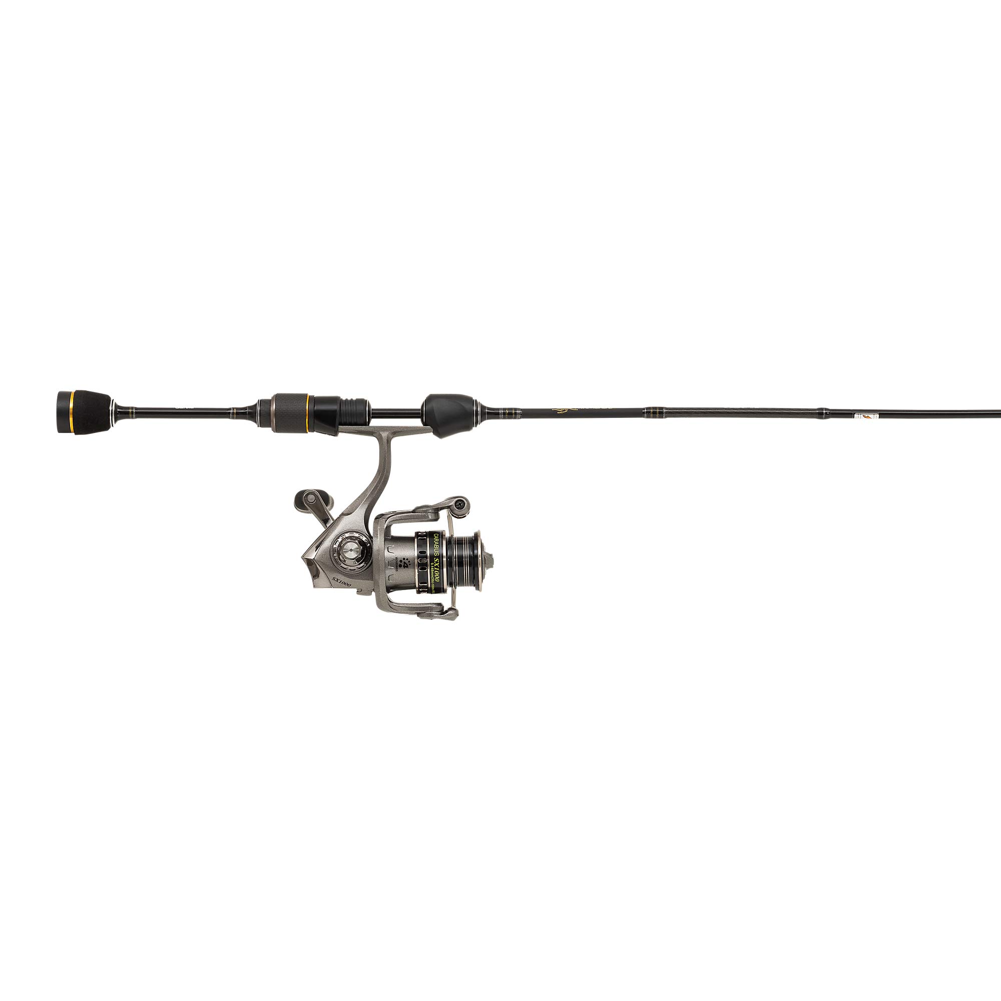 Abu Garcia Carabus AG Spinning Combo, Fishing Rod and Reel Combo, Spinning Combos, Delicate XUL Predator Fishing, Trout, Unisex, Black/Silver, 1.8m | 8-4g
