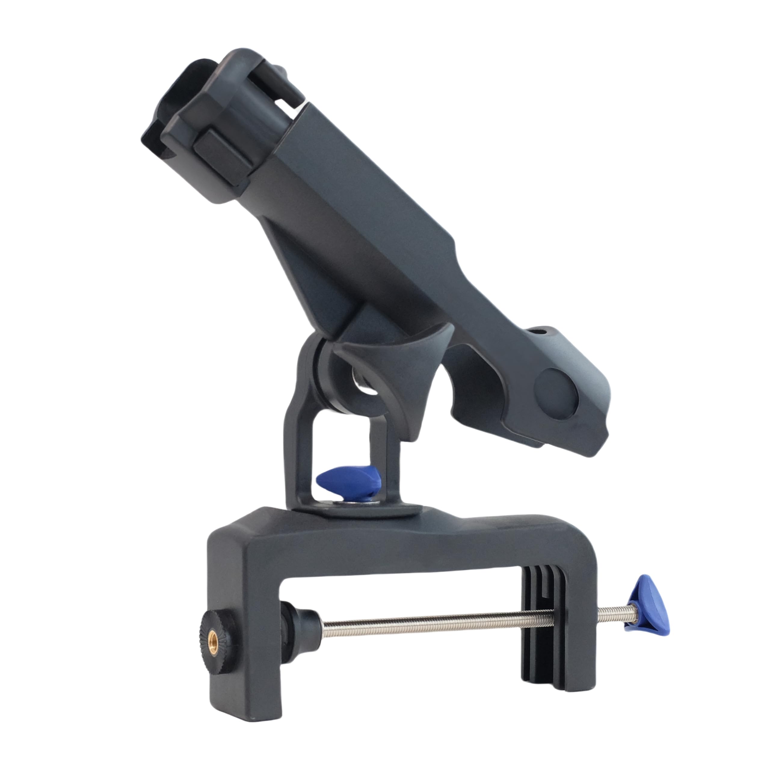 Fishing Boat Rods Holder with Large Clamp Opening 360 Degree Adjustable Fishing Rod Racks Folding Holder