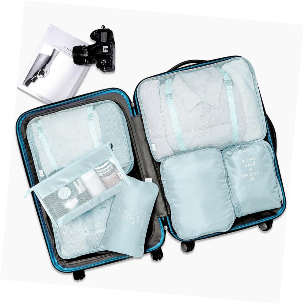 Uonlytech Porta Indumenti da Viaggio Borse Organizer Buste per Vestiti Custodie Intima Borse Articoli Toeletta Cosmetici Viaggio Viaggi Cerniera Chiusura Organizzazione Pratica