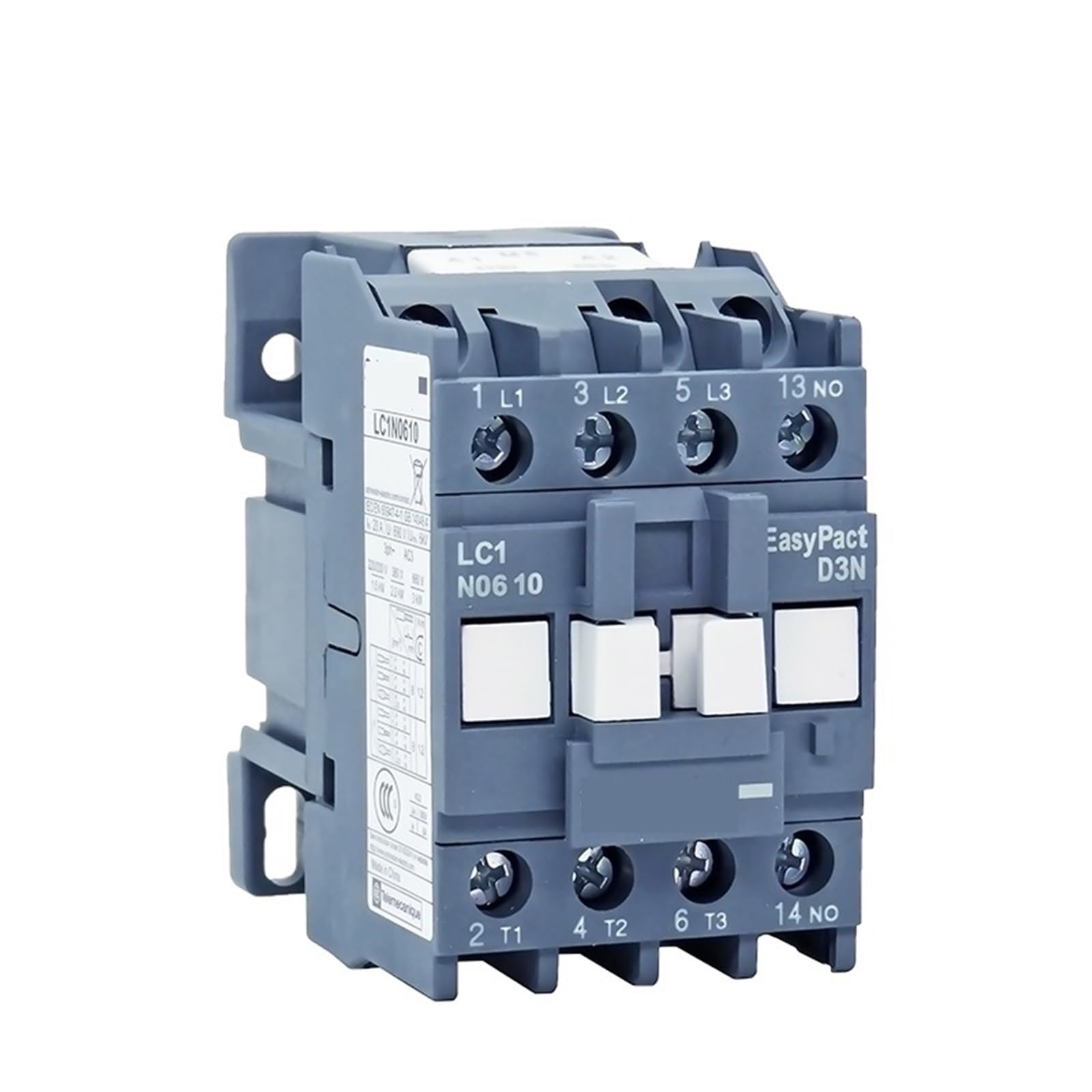 JJHQOKYNA D3N 3-ploe Contactors LC1N06 1NC Or 1NO 50HZ LC1N0601B5N LC1N0610B5N LC1N0601M5N LC1N0610M5N 1Pcs(Lc1n0601b5n 1nc 24v)