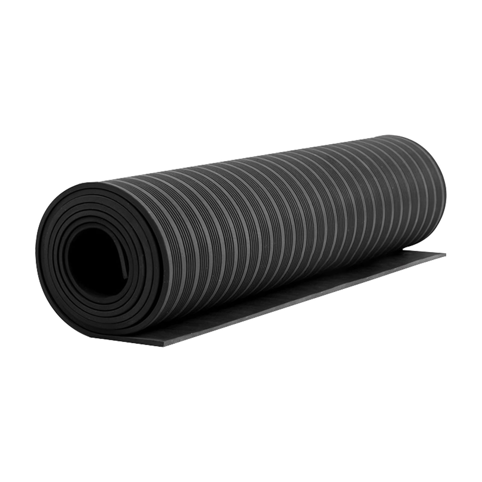 Alfombra Dieléctrica de Tensión, Tapete Aislante Eléctrico de Caucho | Alfombrilla Antideslizante para Centros de Distribución, Cuadros Eléctricos y Mantenimiento(Black,LxWxT 10' x 3 1/5' x 2/5")