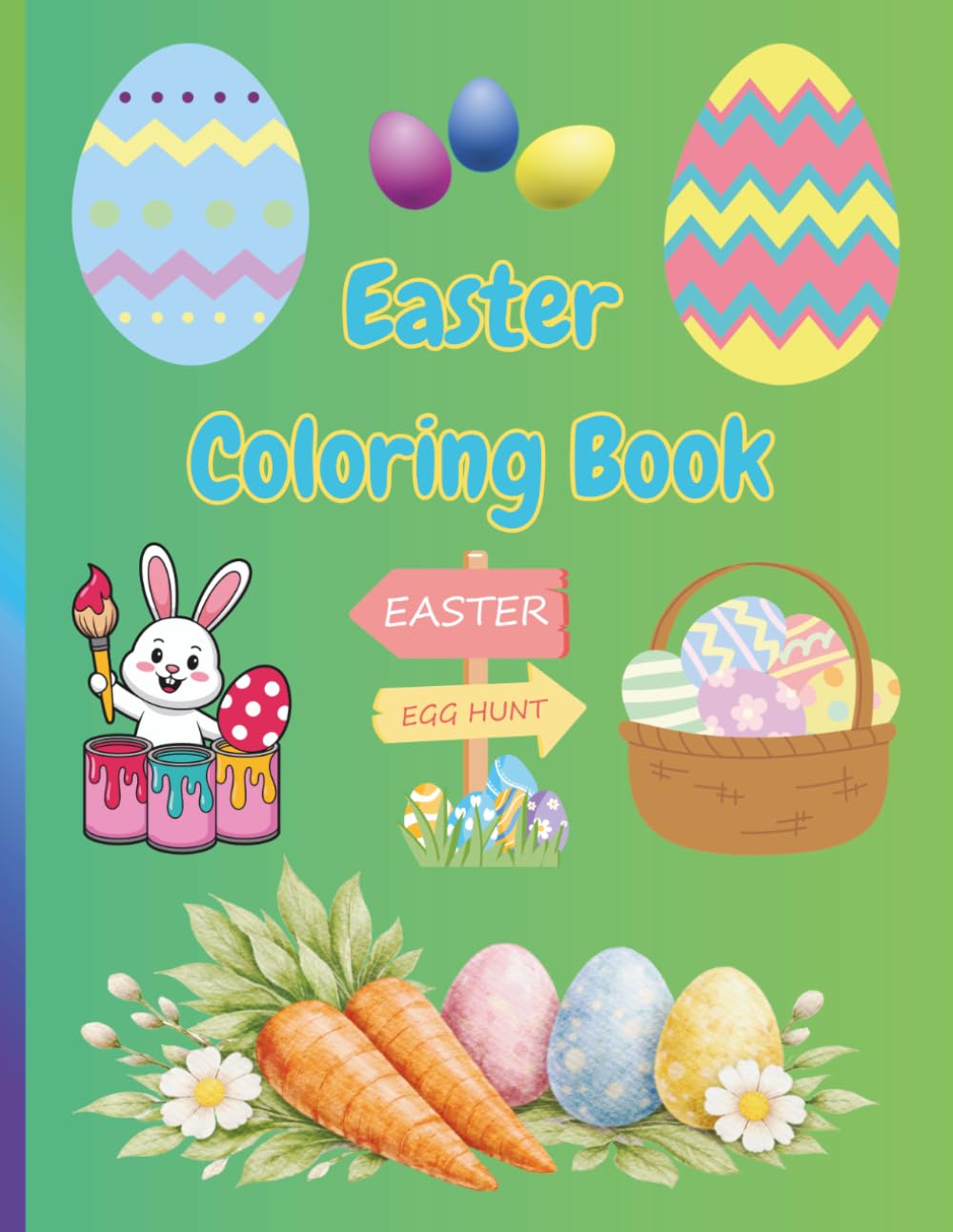 Easter Coloring Book: Coloring book for all ages