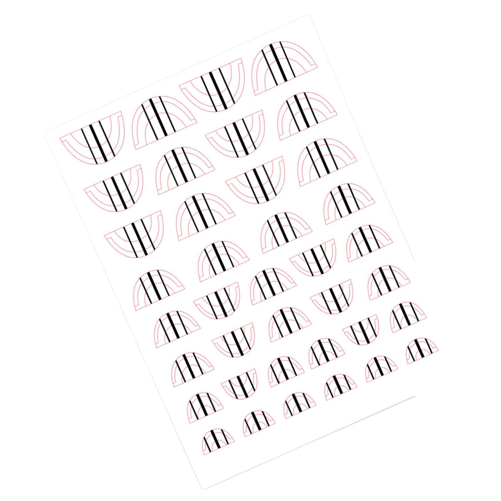 French Tips Nails Art Stickers Adhesive Decals Plaids Lines Sticker Manicure Accessories for Decors Art Decorations Supplies