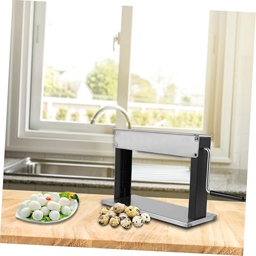 Miniatura 3 de Yardwe Máquina portátil hervida inoxidable Pelador de acero al huevo Manual Automático Desgranador de mano Cáscara de huevo Codorniz Batidor