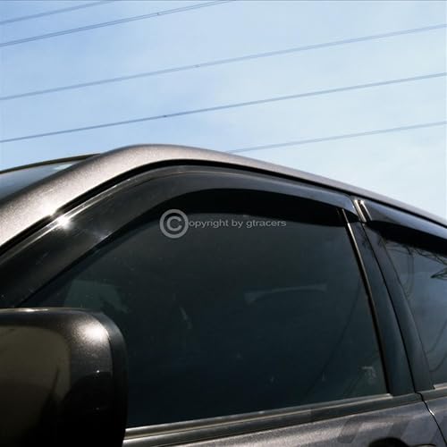 Miniatura 6 de R&L Racing Deflector de lluvia y viento humo V2 compatible con Honda Civic 2001-2005 4 puertas