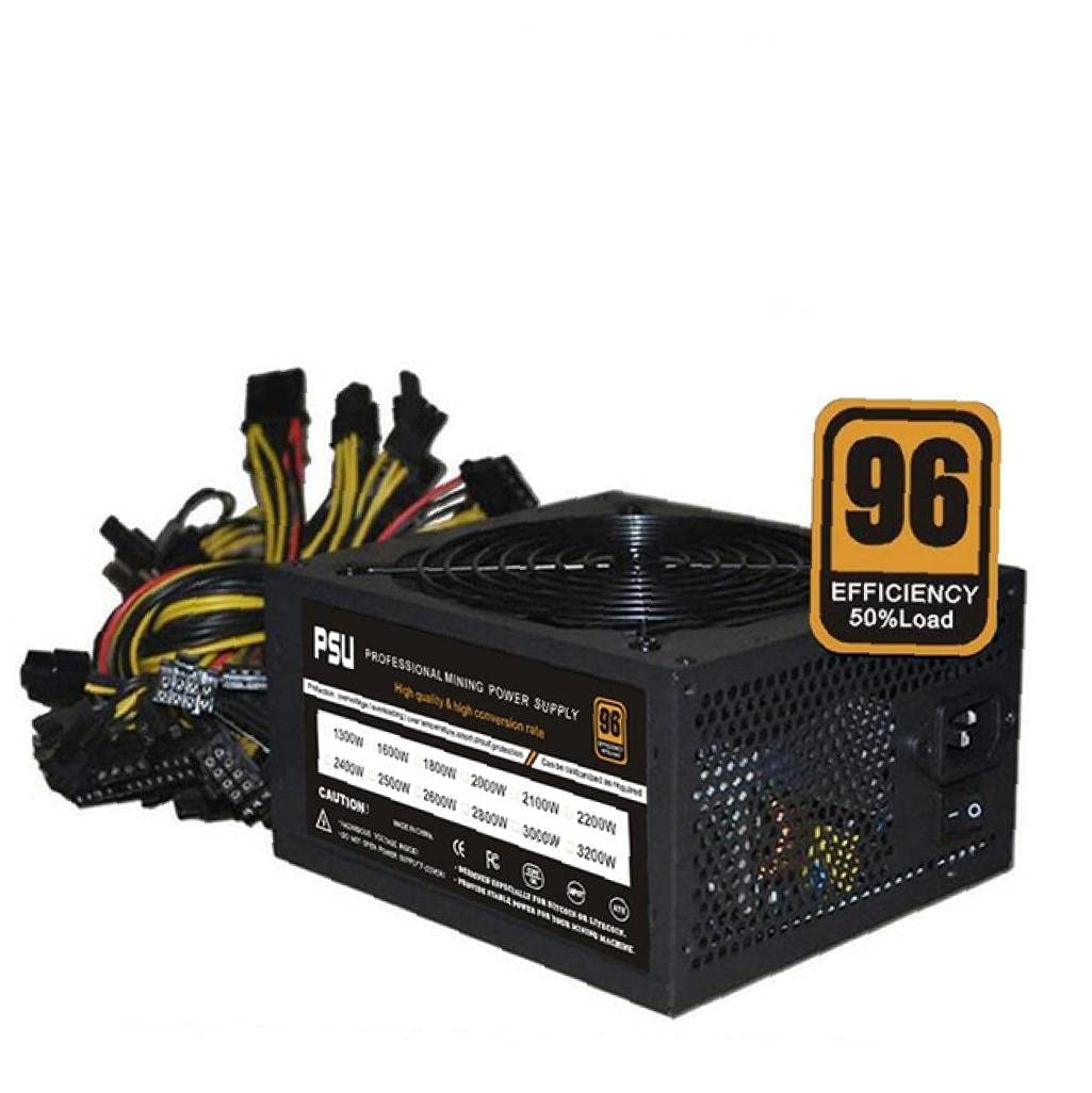Mining Power Supply Unit 180ALQYQG 240V 1800W 2000W Support 8 GPU BTC Ethereum Miner PSU Suitable for Computer Office