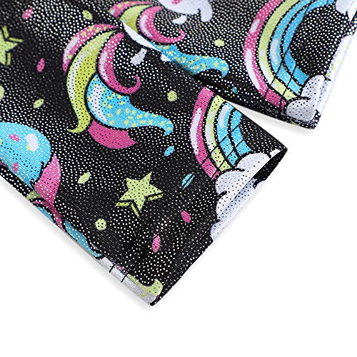HOZIY Gymnastics Leotards for Girls Unicorn Pink Purple Sparkly Dancewear Activewear Quick Dry