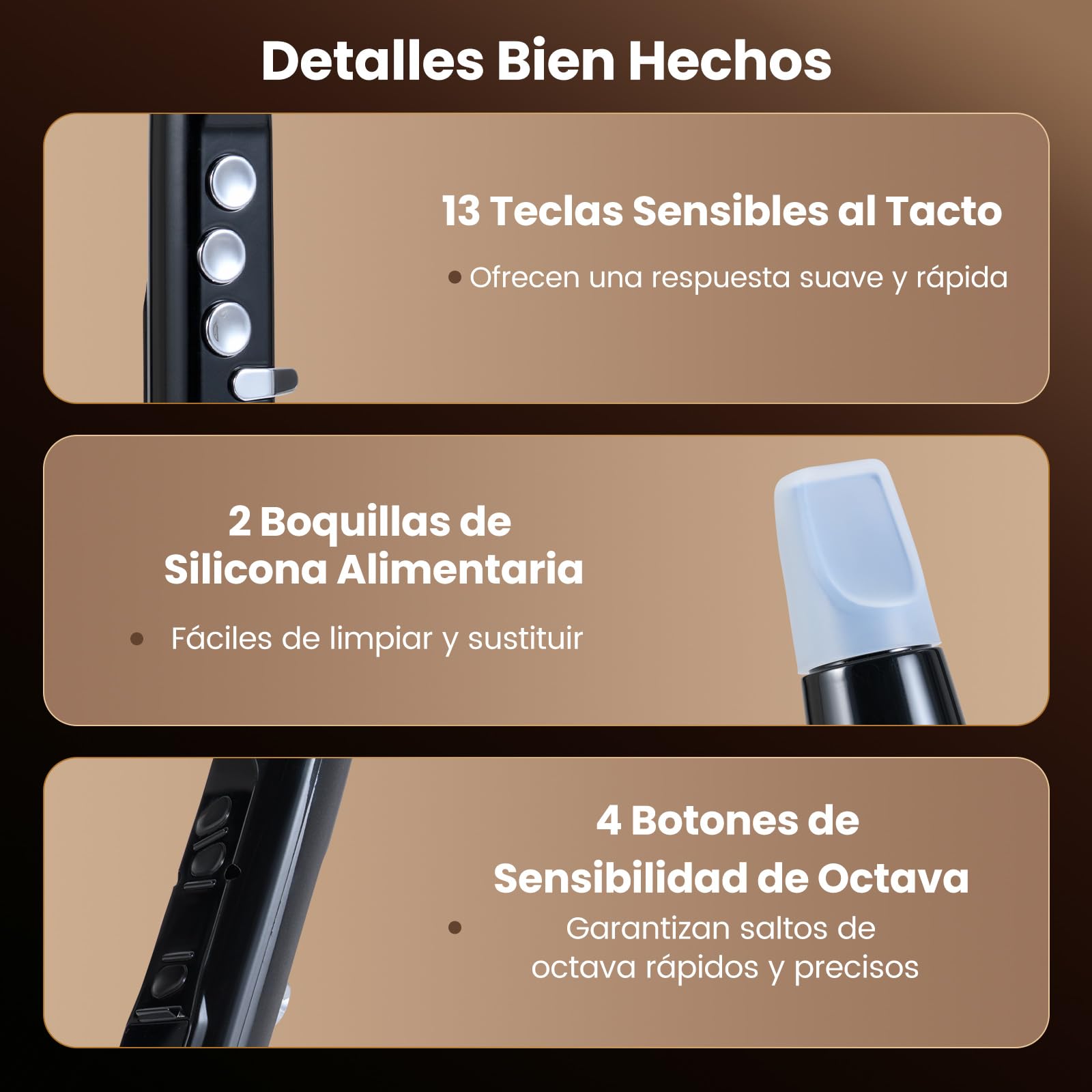 COSTWAY Instrumento de Viento Electrónico, Saxofón Digital Portátil con MIDI Inalámbrico, 100 Tonos, Altavoz HIFI, Rango de 4 Octavas y 2 Digitaciones, Mini Saxofón Recargable para Adultos y Niños