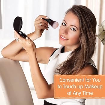 2 Pieces Retractable Brush,Kabuki Makeup Blush Face Brushes