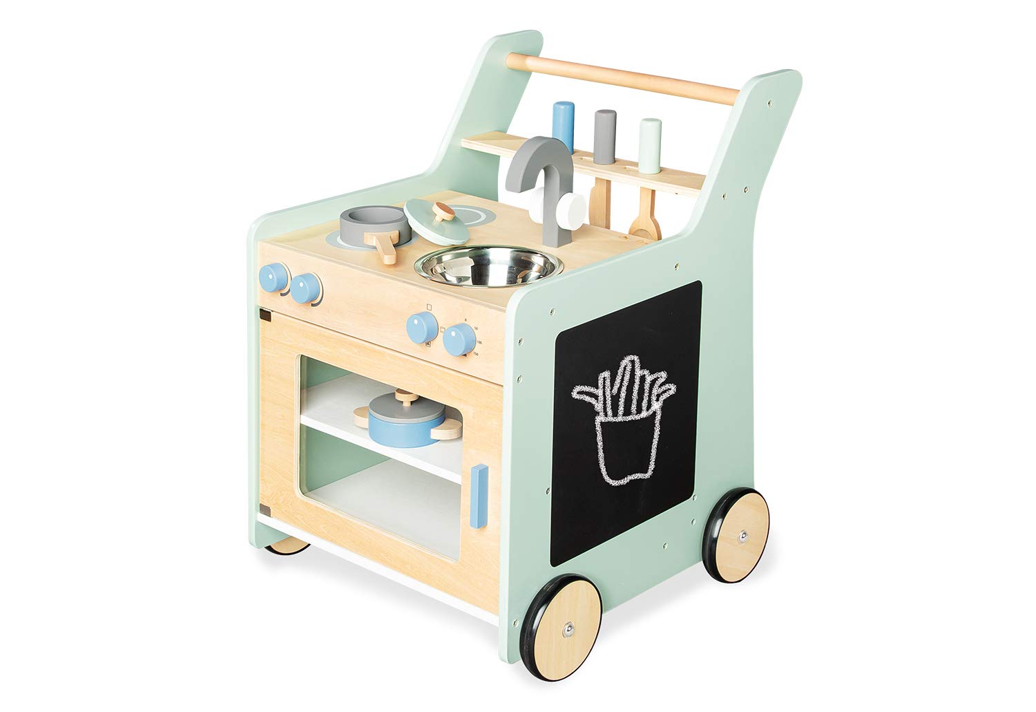PINOLINO Kinderküche Kalle – Pastellgrün/Türkis