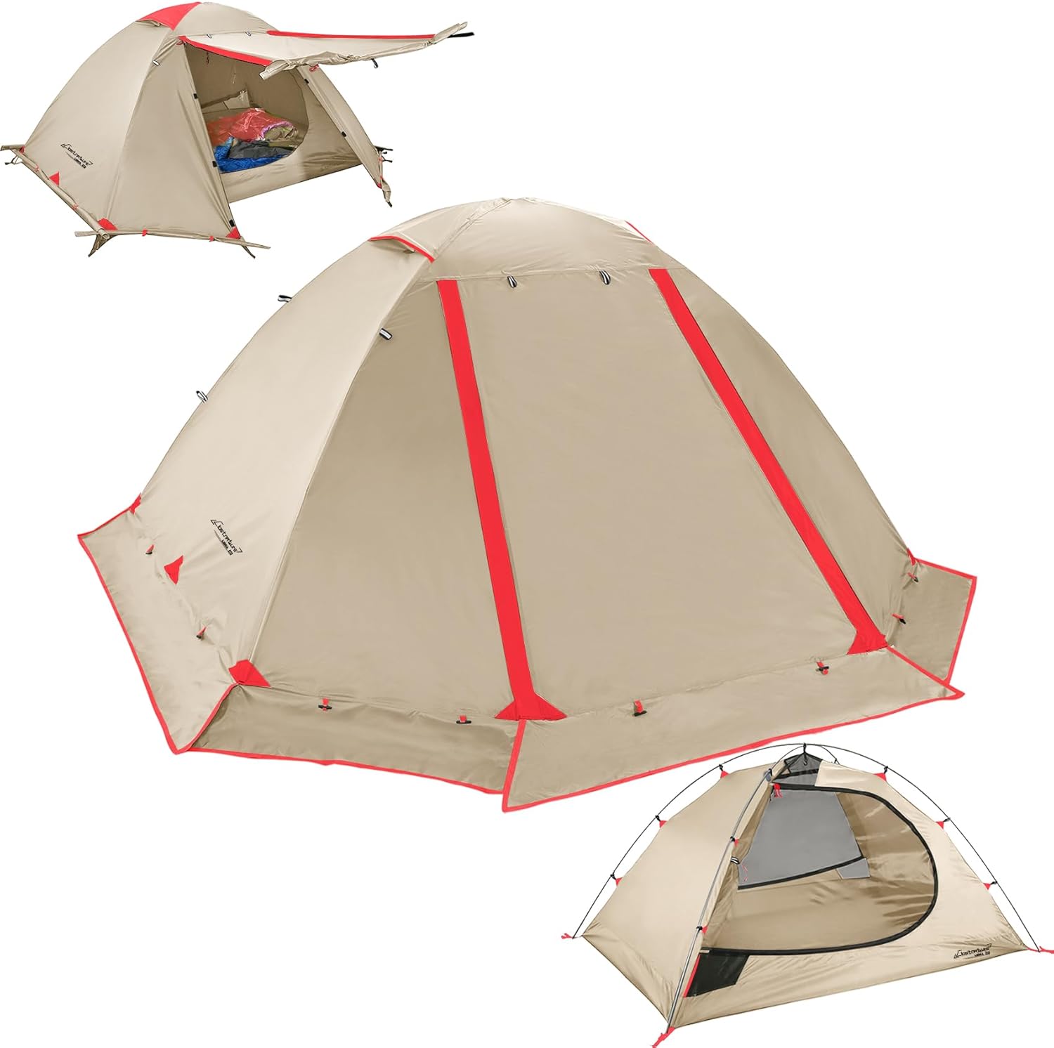 Clostnature Libra Lightweight Backpacking Tent – 1/2 Person 4 Season Ultralight Waterproof Camping Tent, Large Size Easy Setup Tent for Winter, Cold Weather, Family, Outdoor, Hiking and Mountaineering Clostnature Libra Lightweight Backpacking Tent – 1/2 Person 4 Season Ultralight Waterproof Camping Tent, Large Size Easy Setup Tent for Winter, Cold Weather, Family, Outdoor, Hiking and Mountaineering