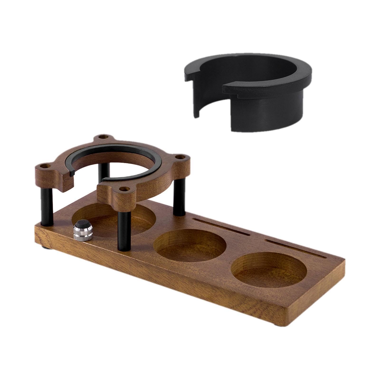 Estación de prensado de café, organizador de café, base de Para madera duradera para prensado de, barra de cocina, soporte ajustable para, Color de registro, rectángulo