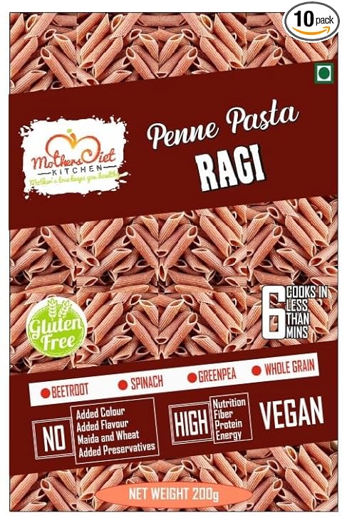 Gluten Free Ragi Penne Pasta 200g | No Maida No Sooji | Power of Millets I