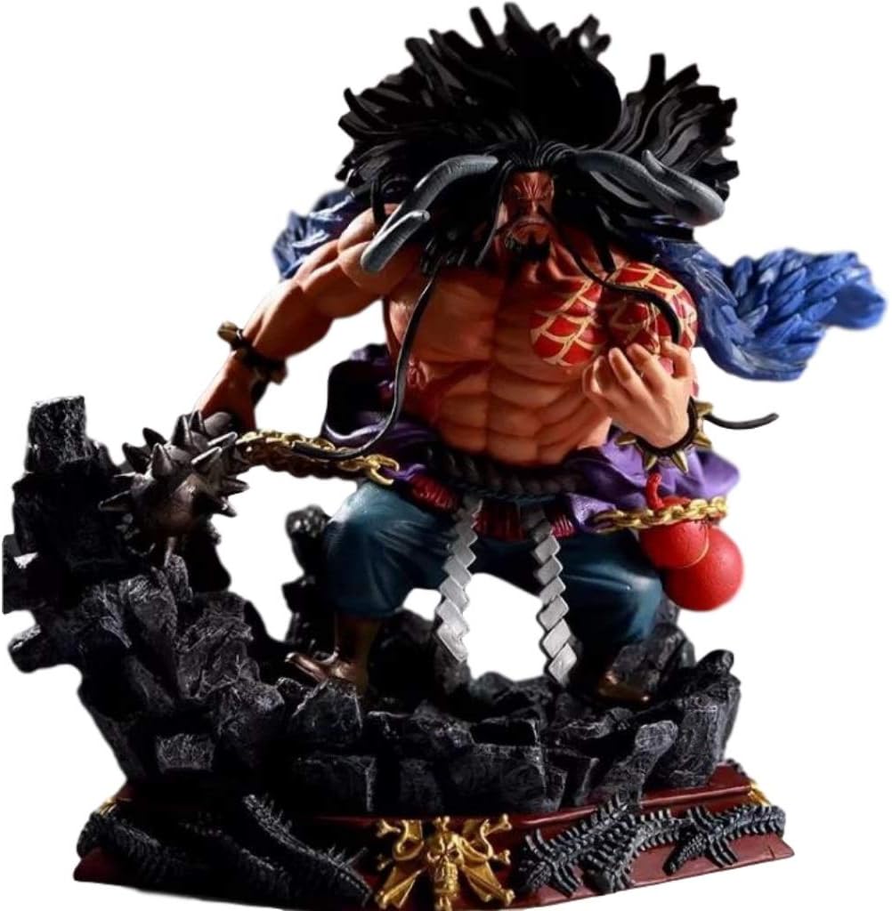 Amazon Com One Piece Kaido 7 48 Inch Pvc Sculpture Figure Four Emperors Gk Battle Kaido Scene Base Home Kitchen