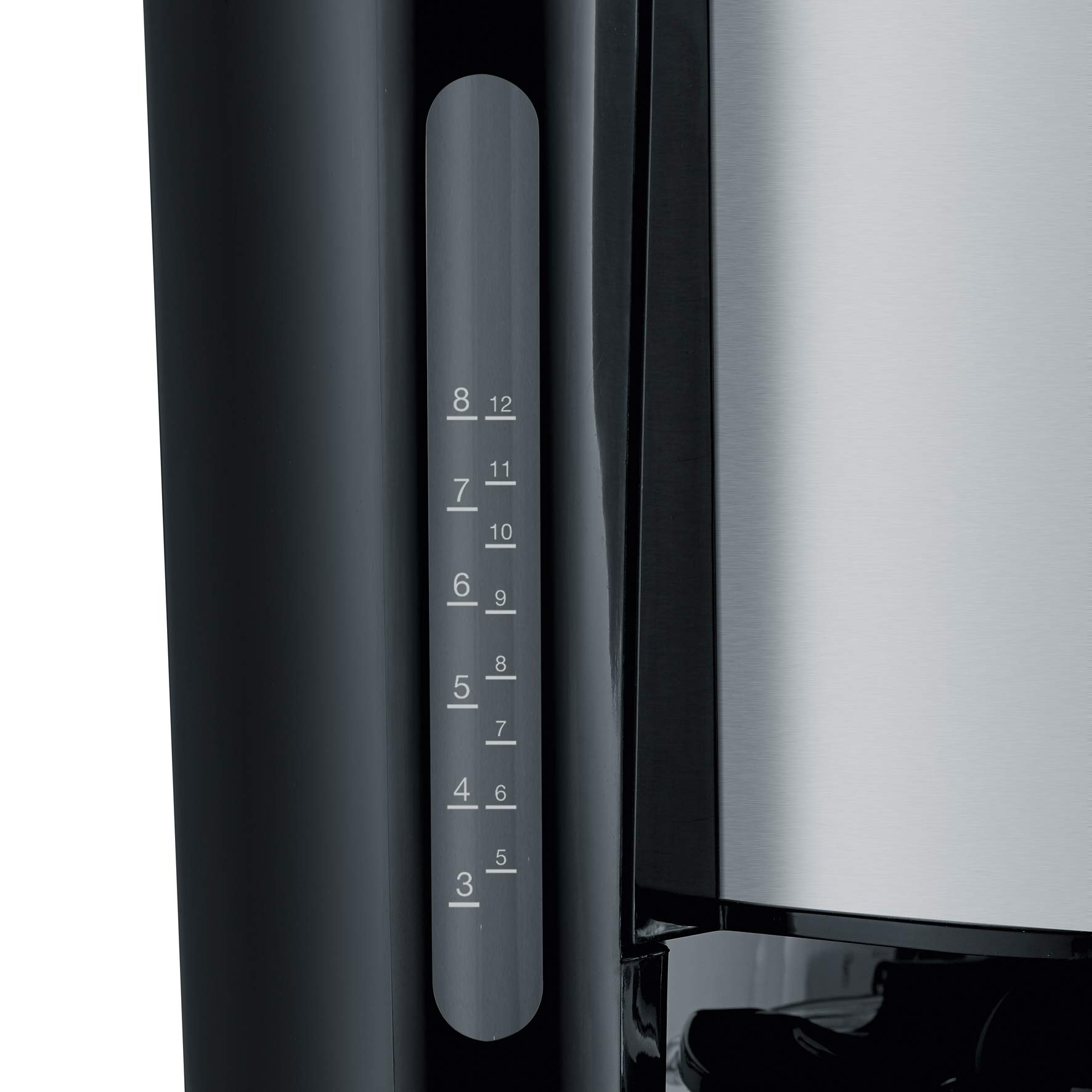SEVERIN Cafetière Filtre "TypeSwitch", 1 000W, 1L, Juqu'à 8 tasses, Sélecteur d’arôme, Verseuse isotherme, Inox/Noir, KA 4845