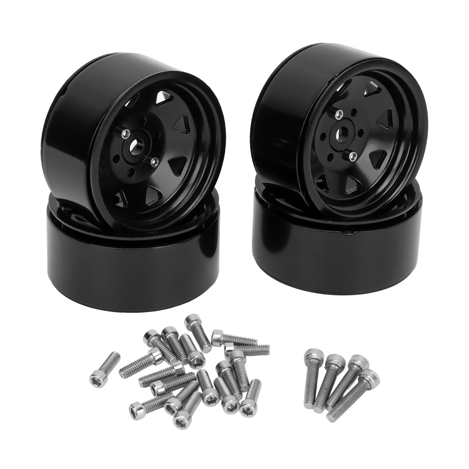 Cerchi in Acciaio 1.9 Beadlock con Offset Negativo 10mm per Auto RC Crawler 1/10 SCX10 TRX4 D90 VS4-10 Gen8 MST