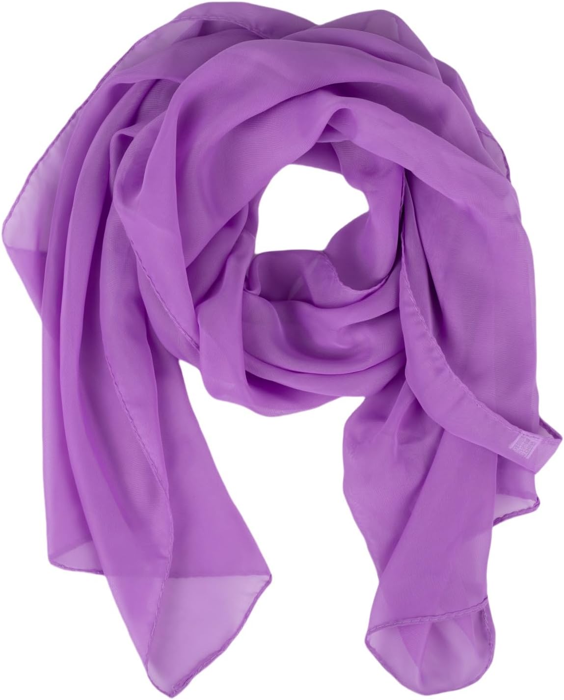 Women's Solid Chiffon Scarf, Soft Sheer Lightweigt Neck Scarves for Wedding Halloween Party