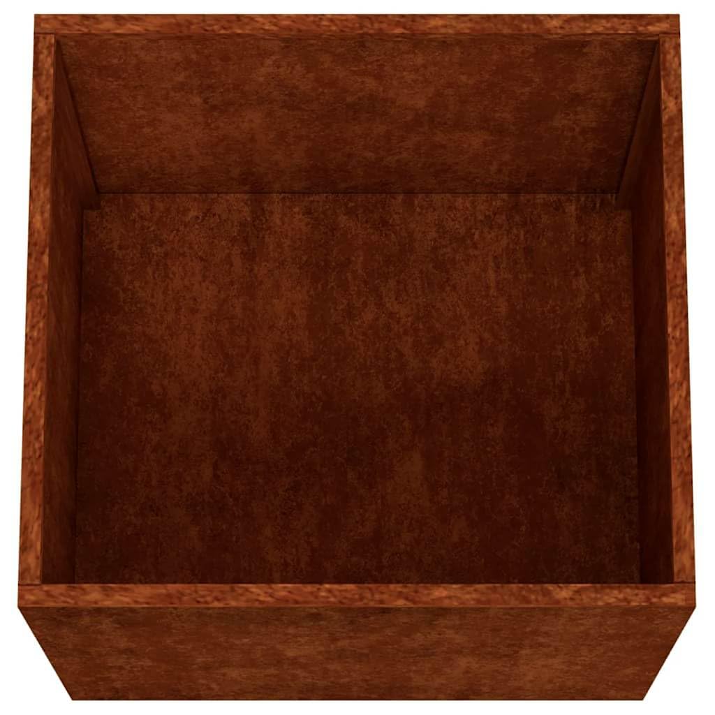 Generico Fioriere 2 pz 49x47x46 cm Acciaio Corten,Prato e Giardino,Giardinaggio,Vasi e fioriere-821552