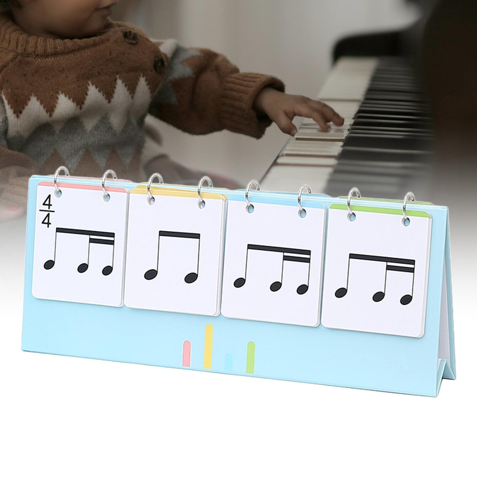 Notación Musical Aprendizaje de Lectura de Tarjetas Partituras Musicales