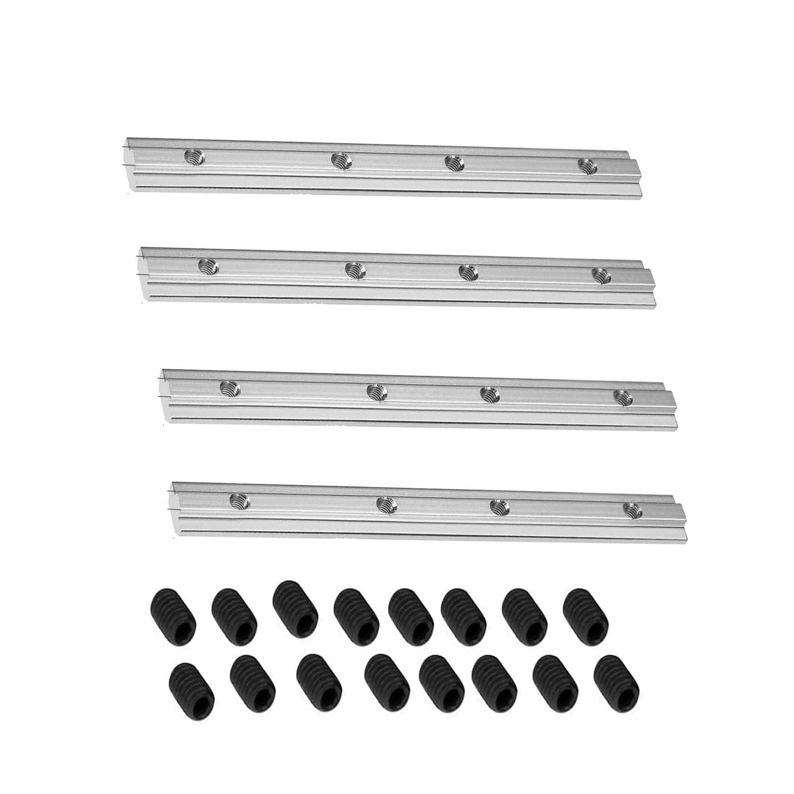 Profilo In Alluminio 40 X 240 S, Tipo I, Scanalatura 8 (pesante), Argento Anodizzato. Profilo In - Foto 10