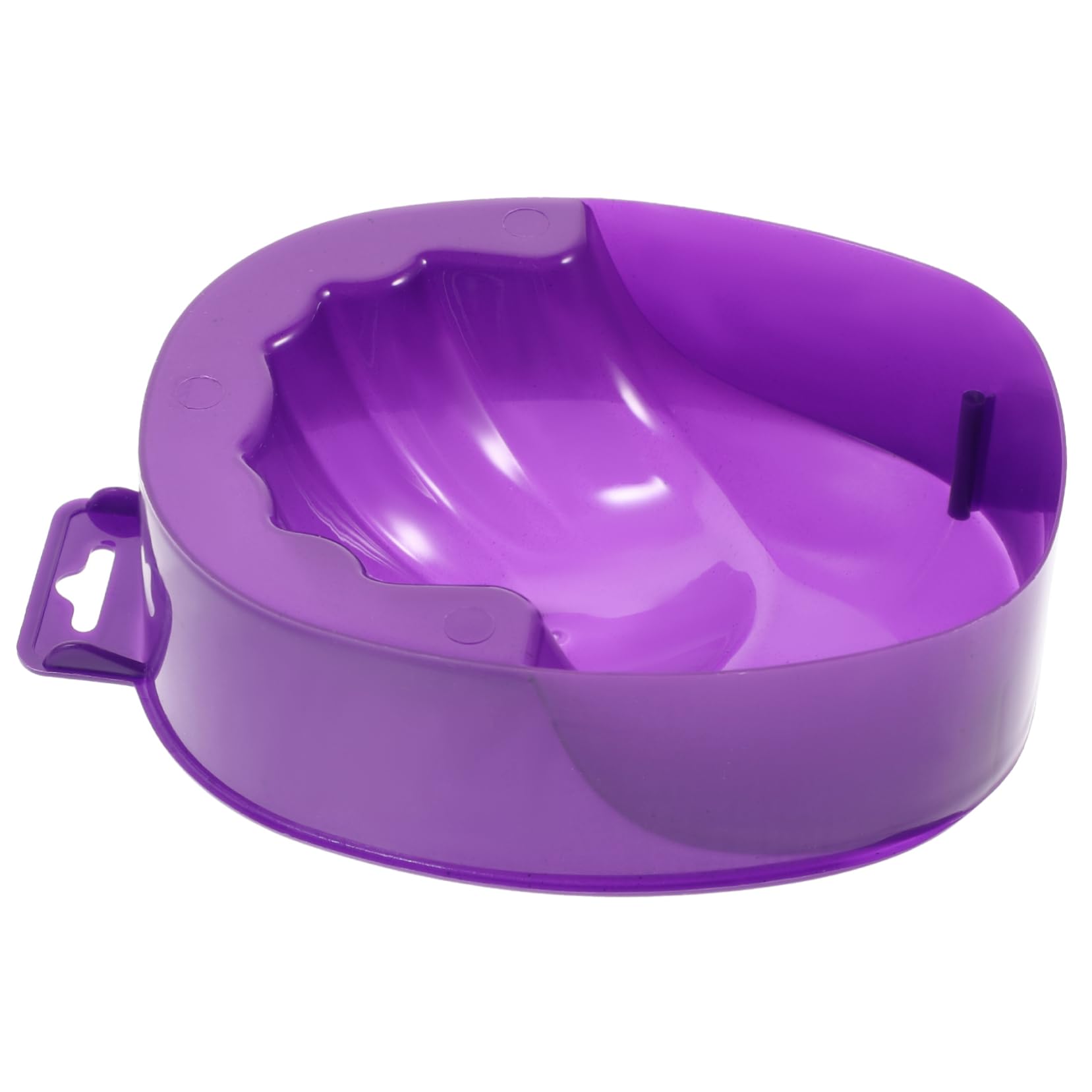 MUSISALY Plastic Soak off Bowl Purple Willow Wash Nail Soaking Bowl for Nail Art
