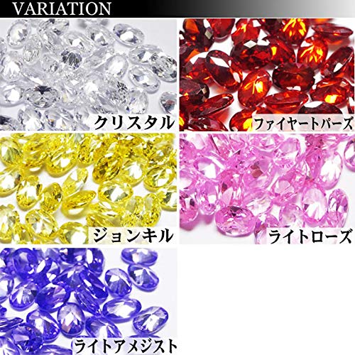 超高品質 クリスタルガラス Ｖカットストーン、ローズとライトローズ、90pcs Amazon | 高級ガラス製 Vカットストーン 特殊型 （メッキなし） 3粒