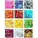 Nicedeco - 12 type practical nail art hollow heart decoration tips