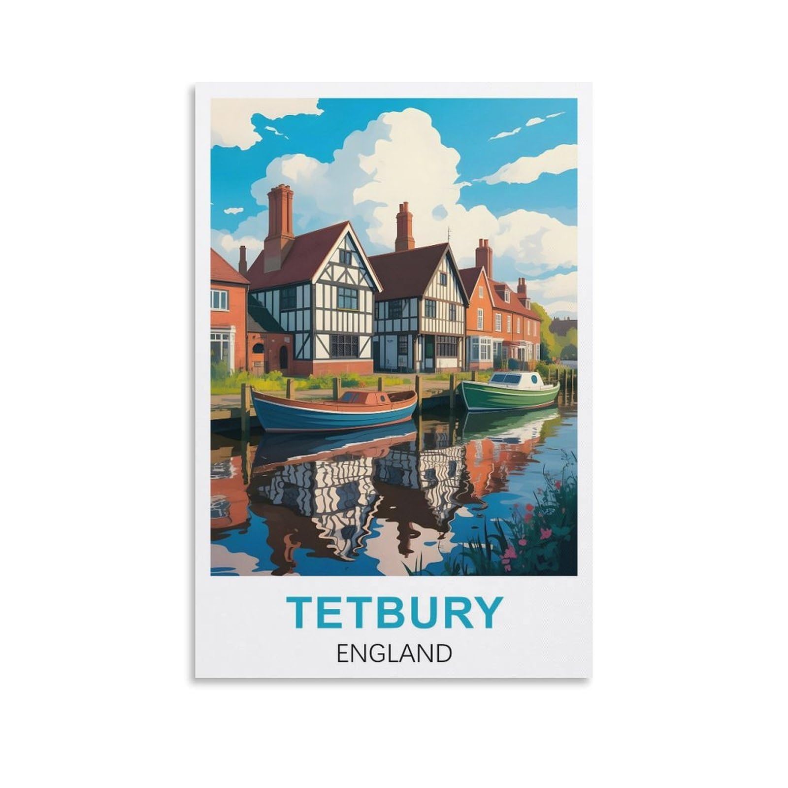 EZMLFA Diamond Painting Kits for Adults,Tewkesbury England DIY Diamond Painting Art Kit for Beginners Home Wall Decor Arts and Craft Kits for Adults Kids 30x40cm