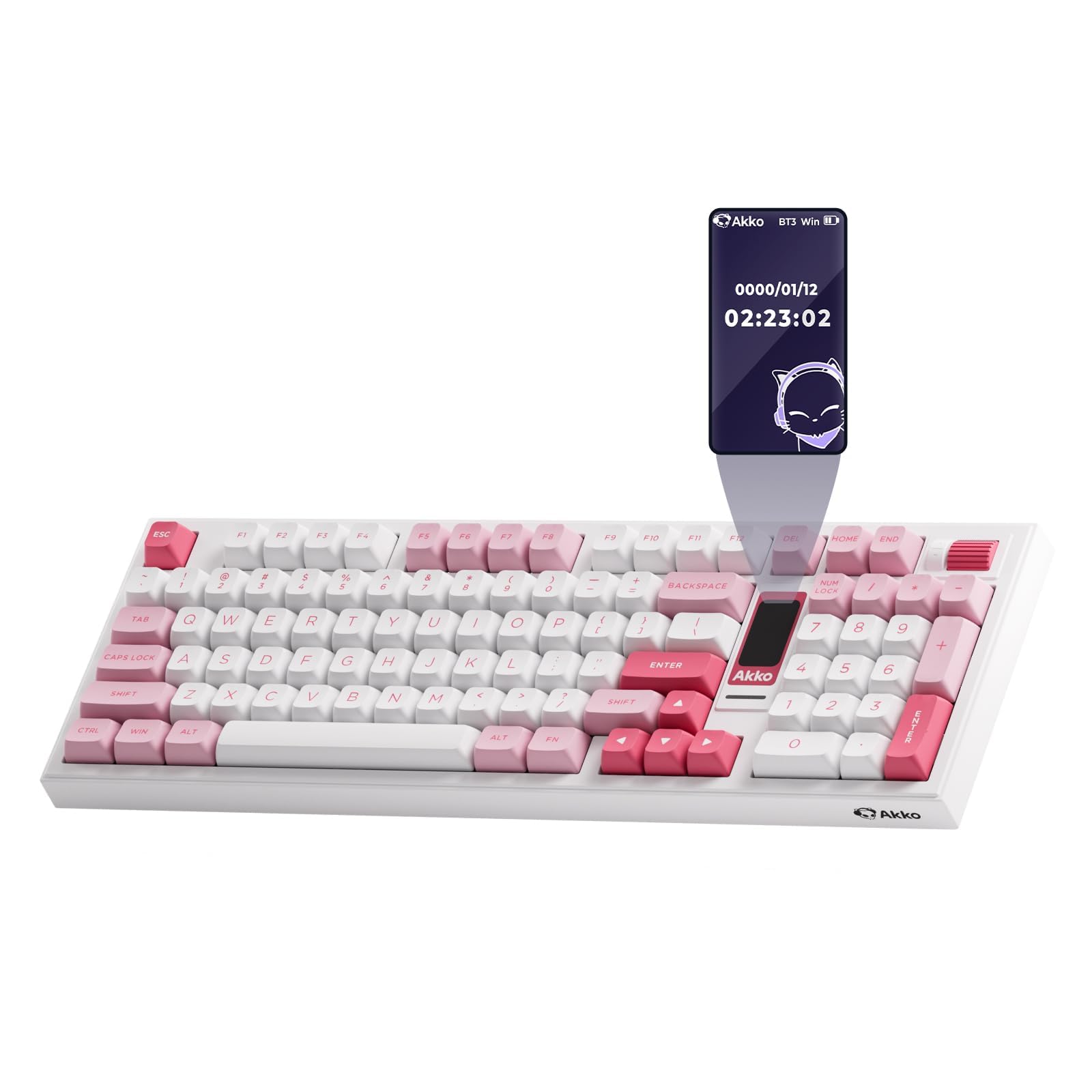 Amazon.com: Akko 5098B Wireless Gaming Keyboard with Screen