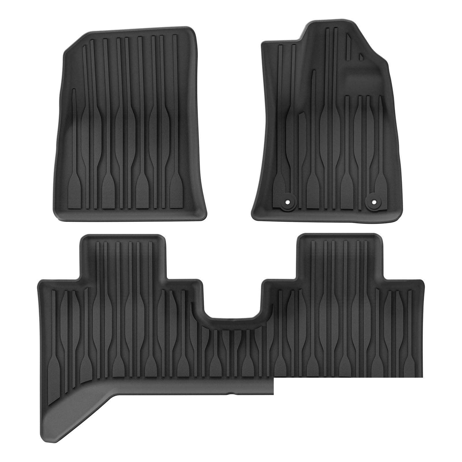 maty samochodowe Do BYD Shark 6 2024 2025 kierownica | Dywaniki samochodowe Wyściółka bagażnika Podkładka do bagażnika CZARNY RHD(24Shark RHD 3PCS)