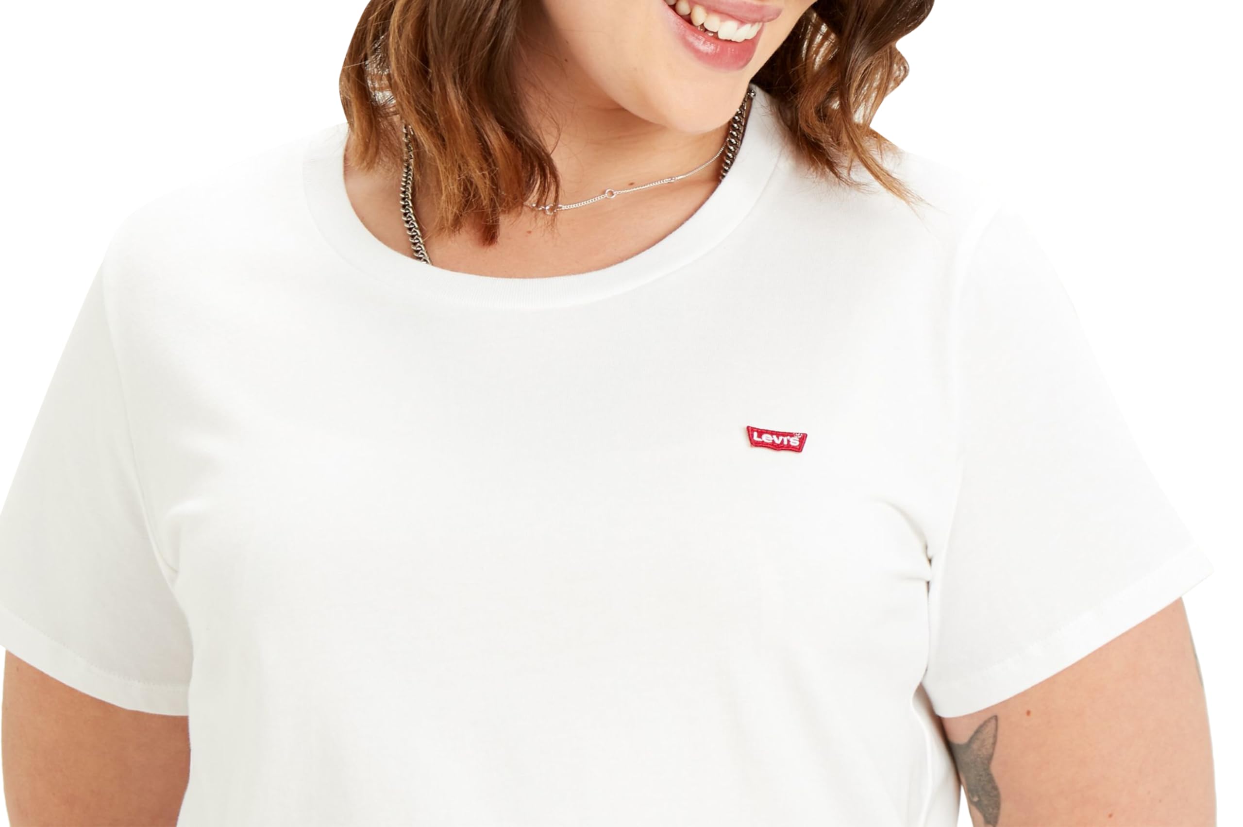 Levi's Plus Size The Perfect Tee Maglietta Donna, Chesthit Logo