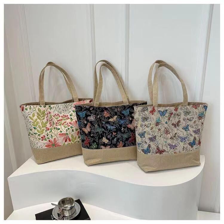 Tote Bag for Women Large Canvas Hand Stitched Shoulder Bag Reusable Grocery Shopper for Work & Travel4