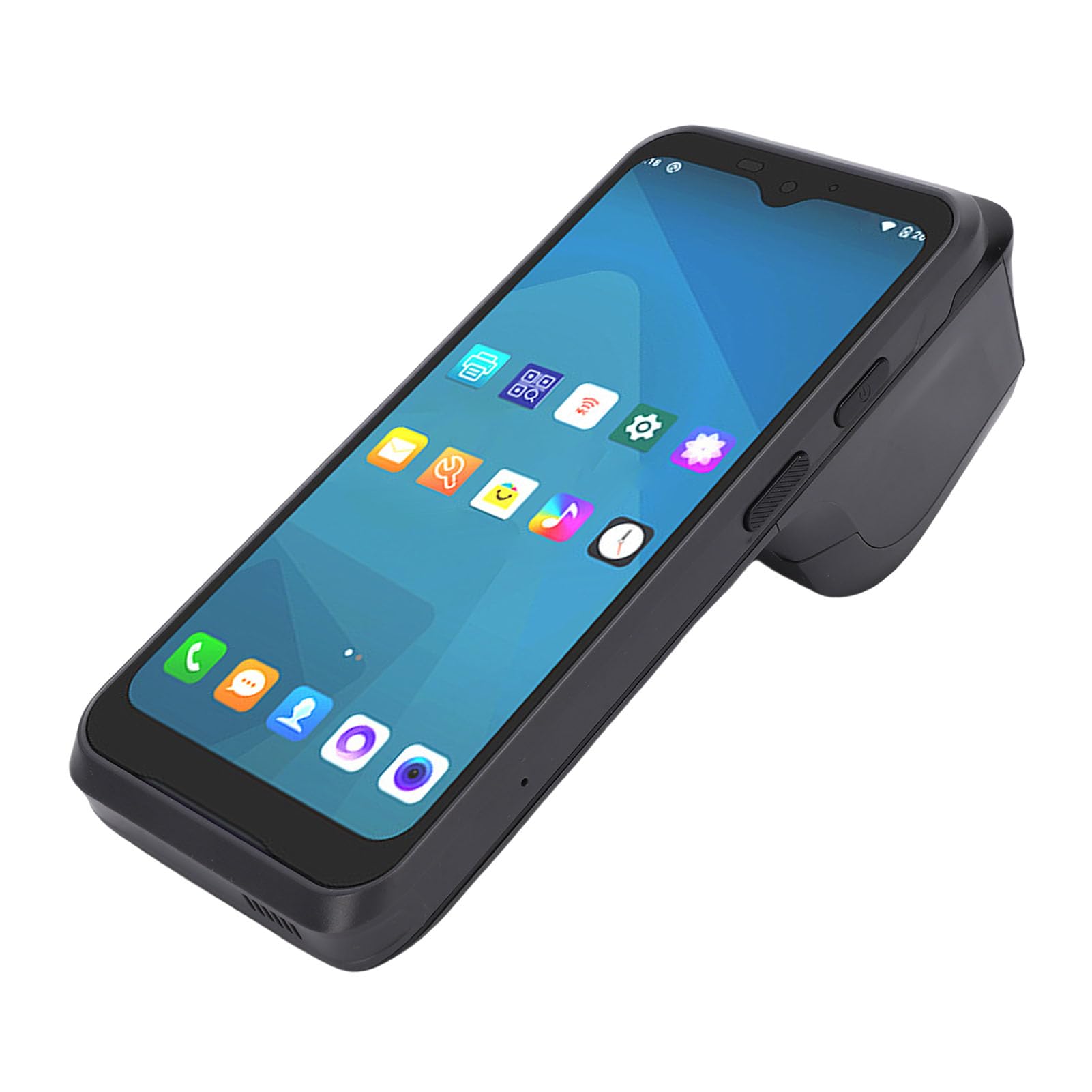 Jeffergarden Terminale POS Portatile, Touch Screen HD da 6,2 Pollici con Stampante Termica Ad Alta velocità e Scanner di Codici a Barre, per Ristoranti e Negozi Al Dettaglio