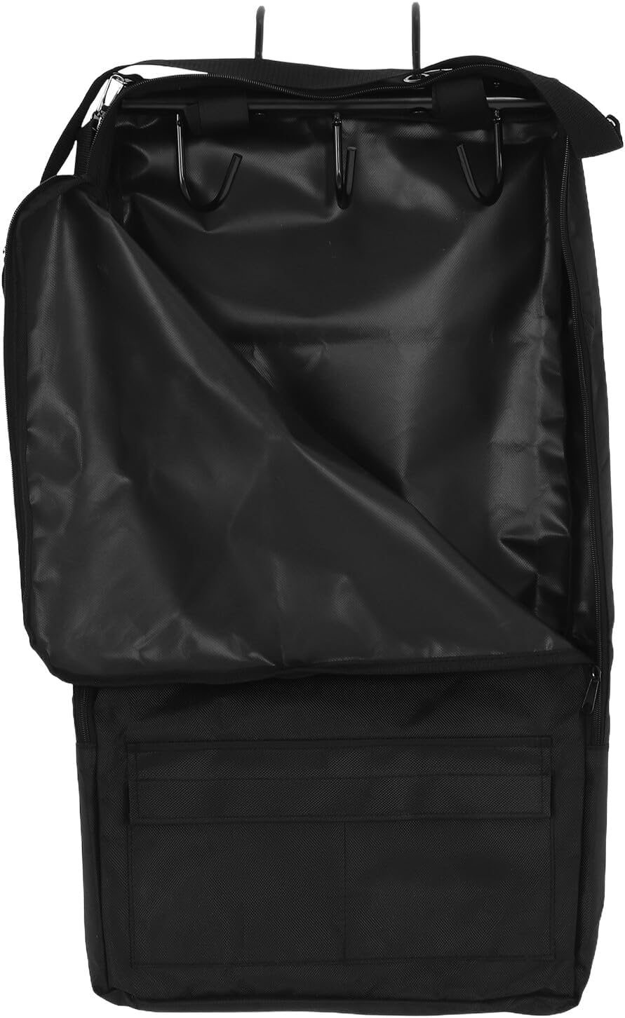 VILLCASE Heavy-Duty Horse Tack Bag with Hooks for Equestrian Supplies Storage Organizer for Bridles Halters Reins Bits and Grooming Tools Multi-Functional Carry Bag for Barn and Trailer Use