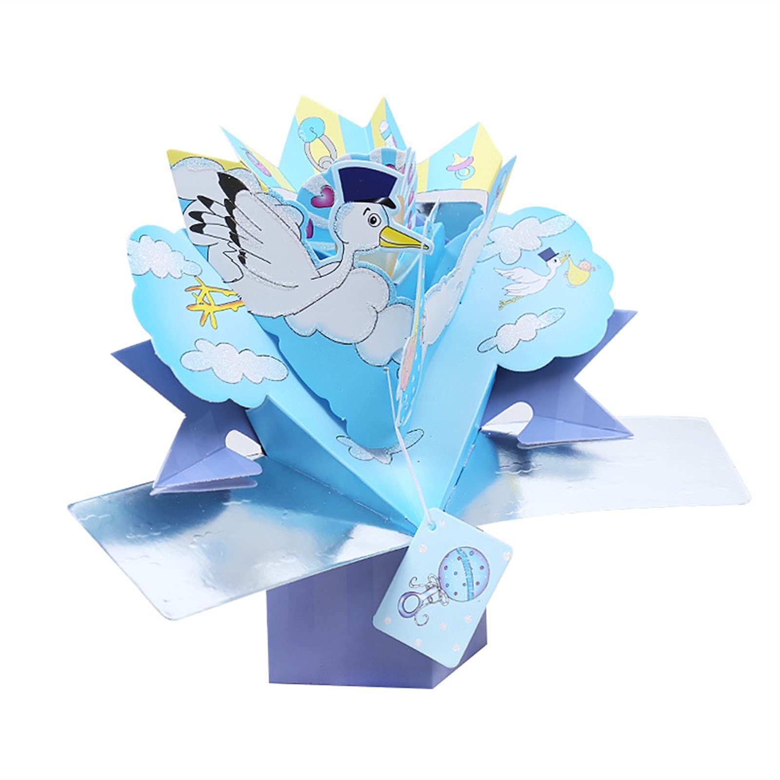 Kartki okolicznościowe festiwal błogosławieństwo 3D ręcznie wykonane zaproszenie kartki okolicznościowe baby shower w pełni księżyc urodziny przyjęcie prezent powrót 10 szt. kart podarunkowych