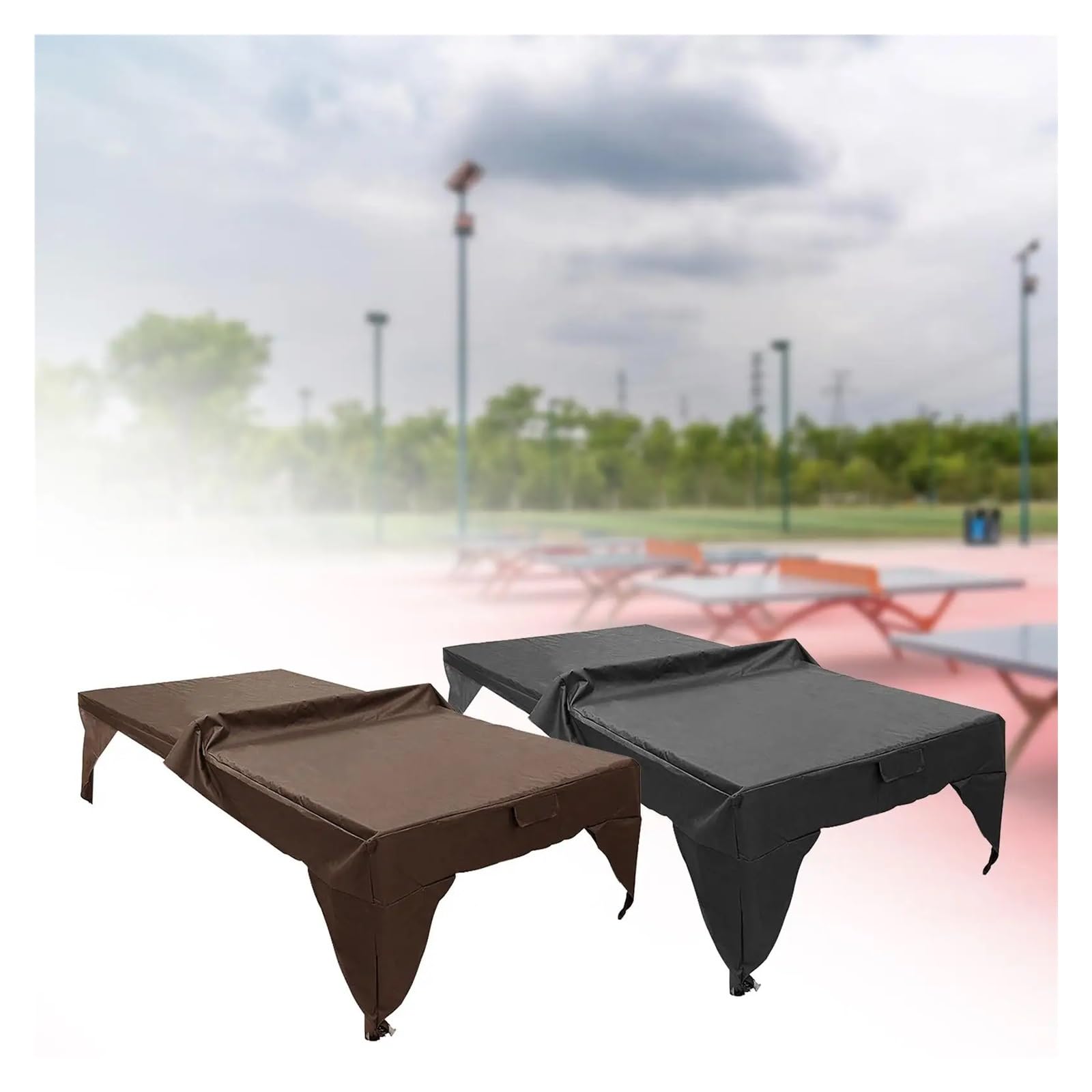 Funda Mesa Ping Pong Funda Protectora Plegable for Mesa de Ping Pong, Tenis, Billar, Exteriores e Interiores