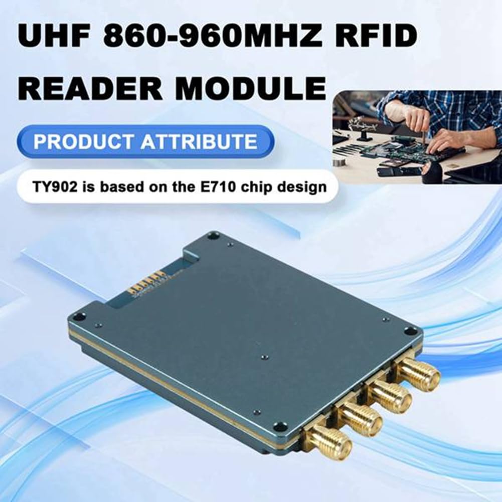 Modulo Lettore/Scrittore RFID UHF TY902 860-960MHz Impinj E710 A 4 Porte con Portata di 25 Kit di Sviluppo SKD Gratuito