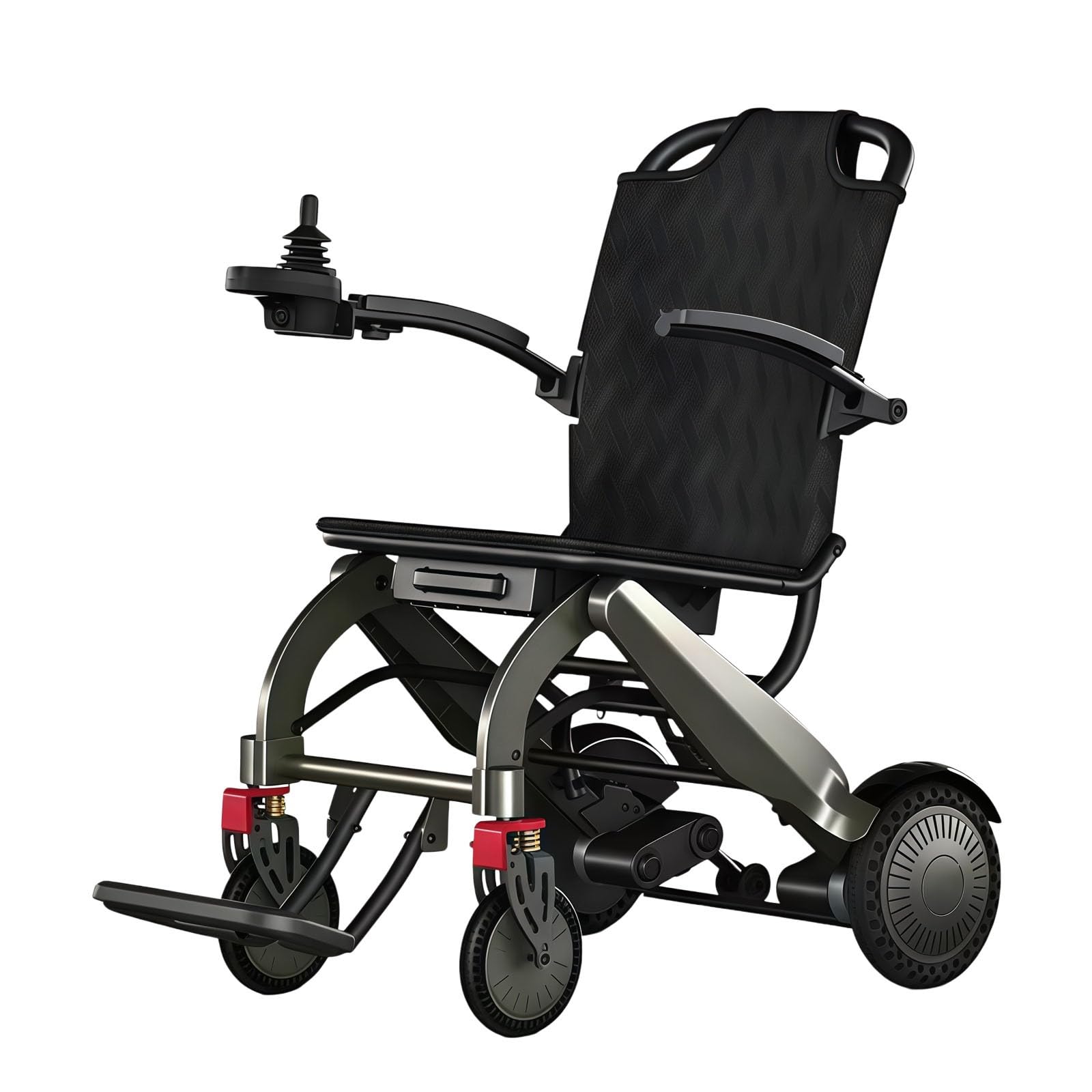 Carrozzina Elettrica Compatta Per Interni | Carrozzina Elettrica Leggera | Portata 120 Kg | Seduta Ampia 43 Cm | Omologata Per Il Trasporto Aereo