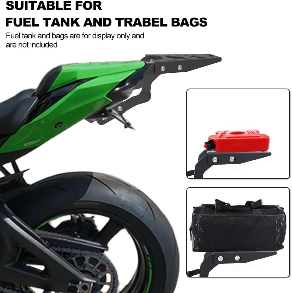 Xitomer Rear Luggage Rack Fit for Kawasaki Ninja ZX-10R (2016-2026) & ZX-10RR (2021-2026) Rear Cargo Carrier Rear Rack