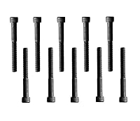 Vista 15 de Tornillo de cabeza hueca, 1/4-20 x 4, acero de aleación, óxido negro, rosca gruesa hexagonal, perno Allen hexagonal de 1/4 pulgada, longitud: 4