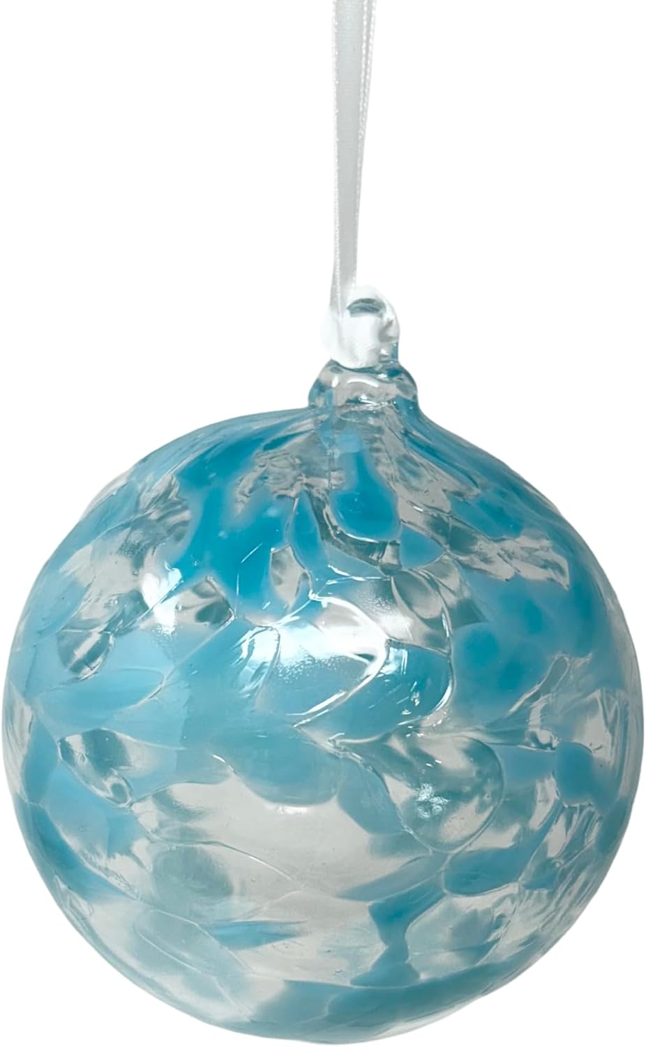 Large Friendship Glass Ball Globe - Purple 4.7 inch Hand Blown Handmade Hanging Garden Gazing Ball Indoor Outdoor Home Décor