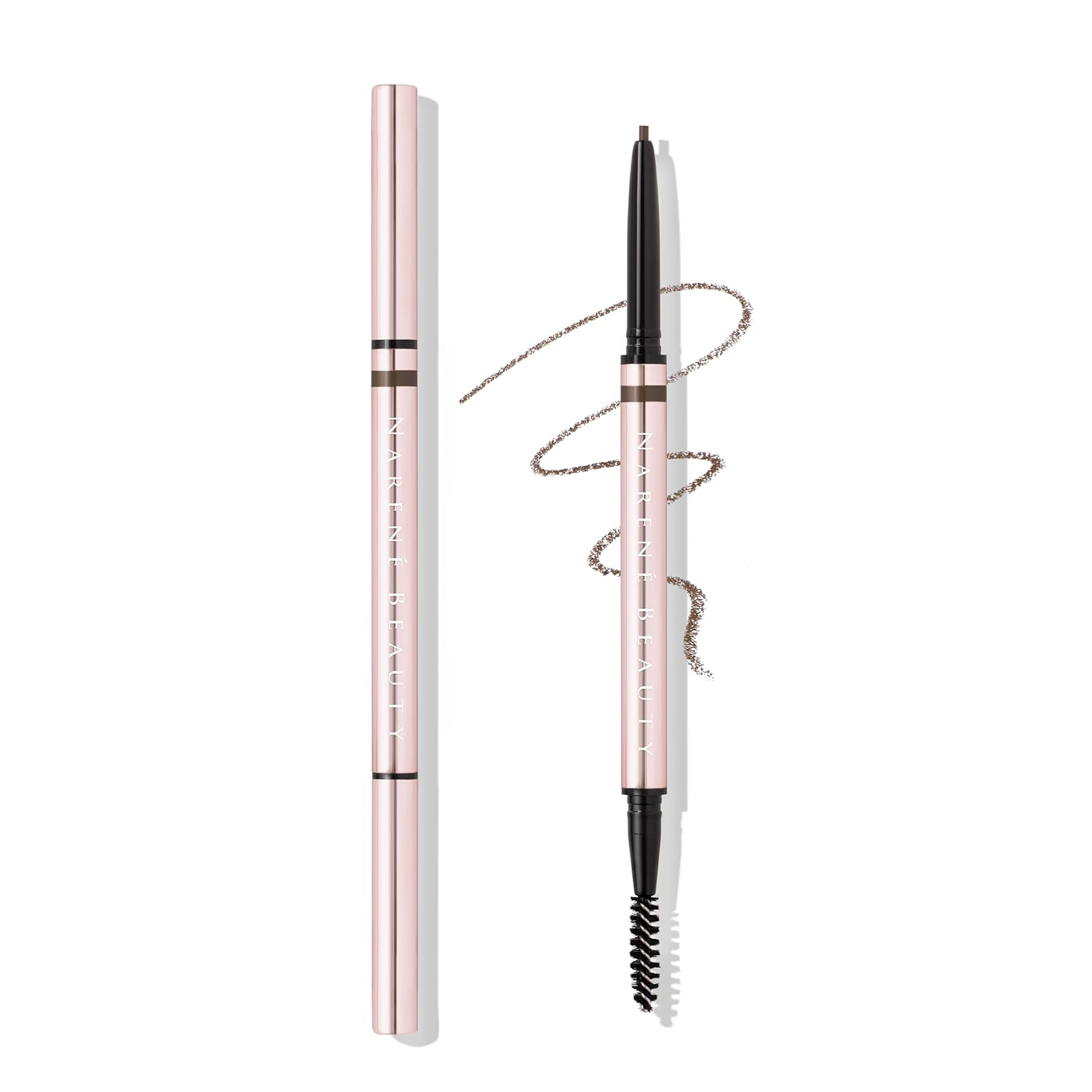 Brow Defining Pencil, Cruelty Free, Vegan, Water Resistant, Long- Wearing Finish - Made in Italy (Medium Brown)