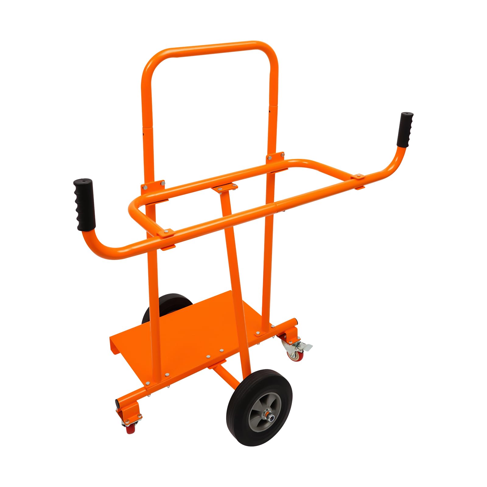 Carrello per piastre, portata 300 kg, carrello per piastre con 4 ruote, carrello di trasporto per il trasporto di pannelli, finestre, pannelli di legno (arancione)