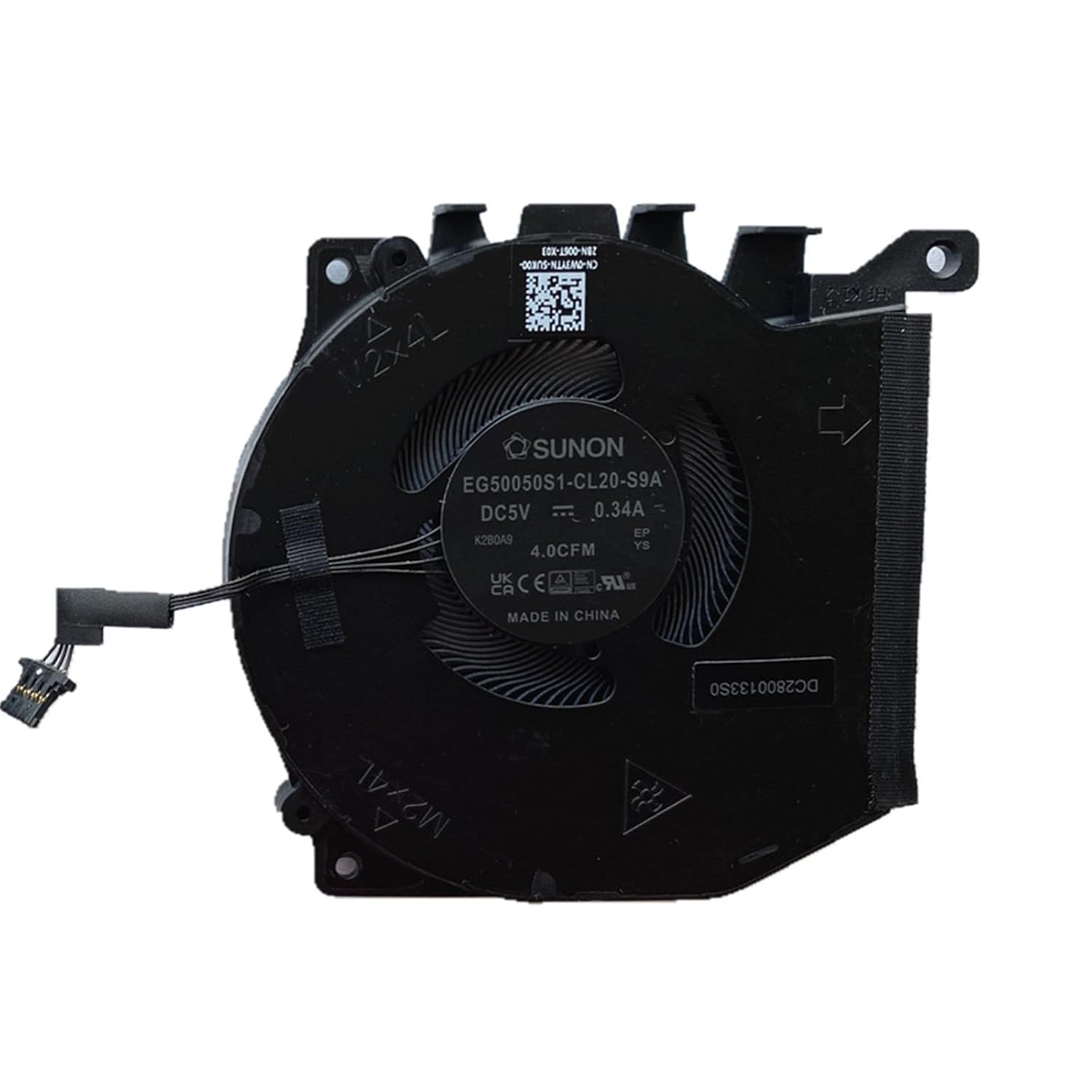 New Cooling Fan CPU GPU Replacement for DELL Alienware X16 R1 P/N:0W3YTN 0PDJFP EG50050S1-CL10-S9A EG50050S1-CL20-S9A DC5V 0.34A